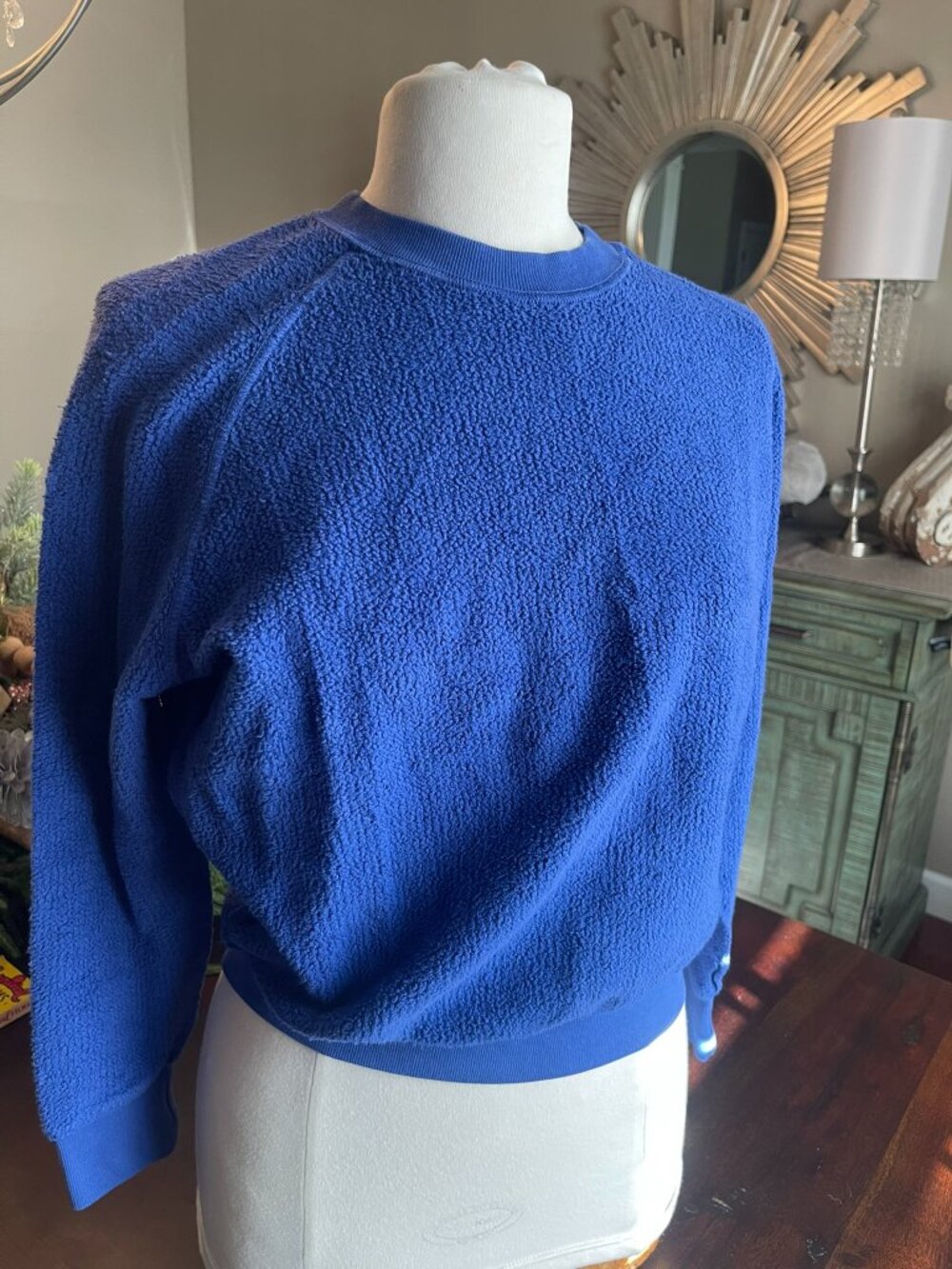 Perfectwhitetee Cobalt Blue Ziggy Sweatshirt Size S